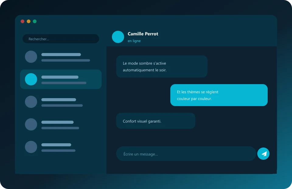 Modo oscuro y temas personalizables de Telegram